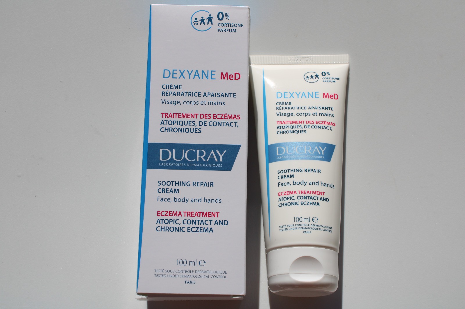 Ducray Dexyane MeD Soothing Repair Cream 100ml,3.38 oz dry skin eczema