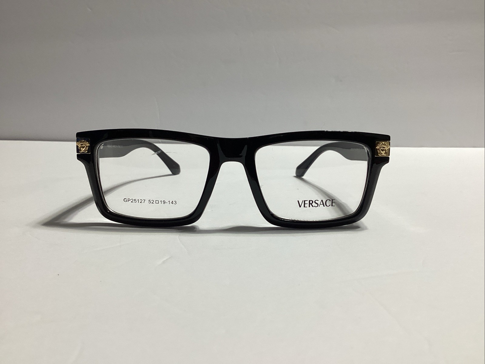 Versace Eyeglasses Transparent Black Full Rim
