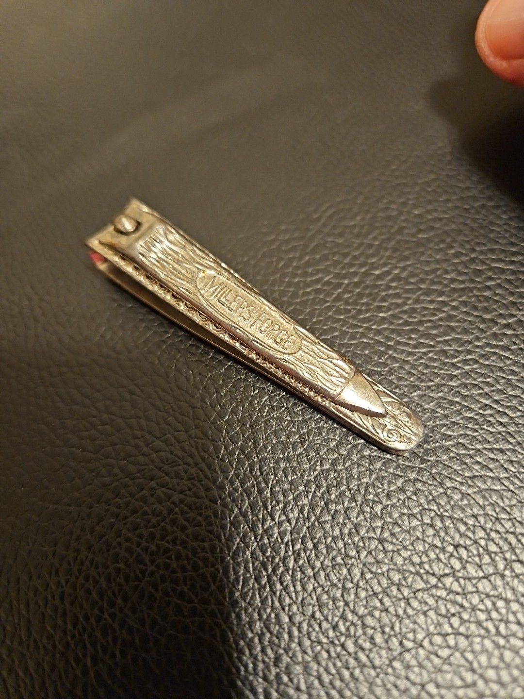 VTG Millers Forge Ornate Etched Nail Clippers 2½” Long With File
