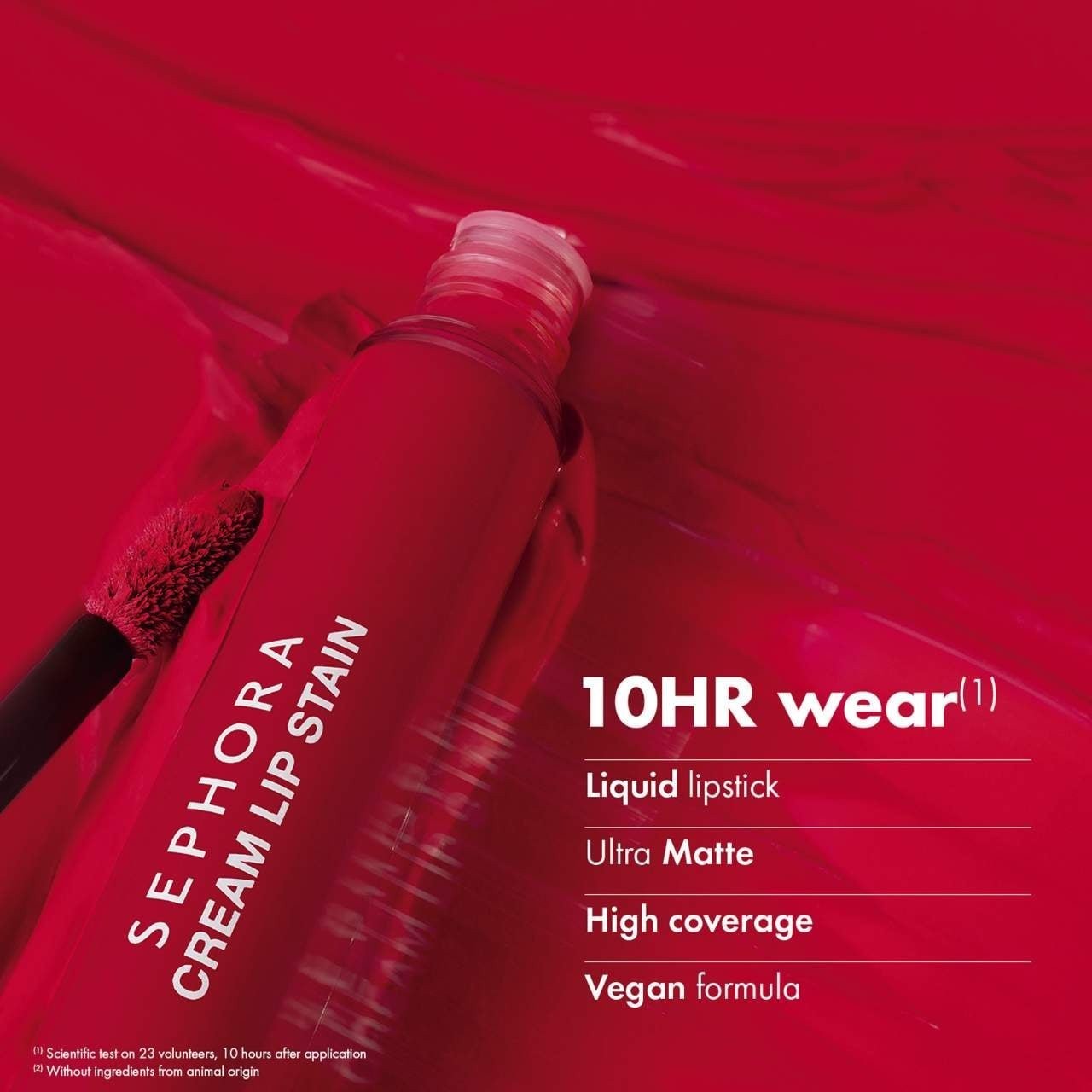 100% Authentic Cream Lip Stain 10HR Liquid Lipstick,50 SHADES,0.16 oz/5 mL