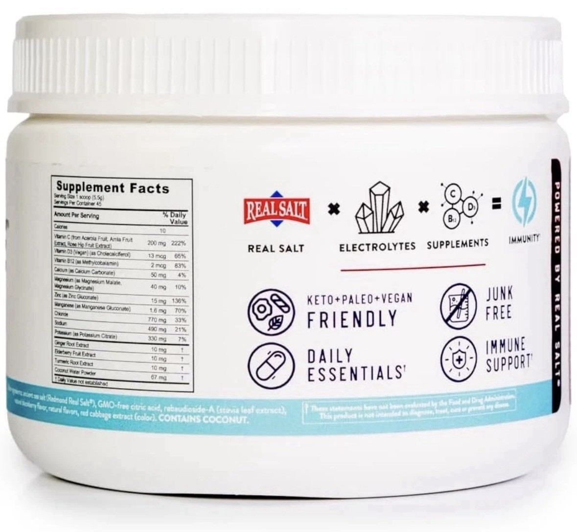 Re-Lyte Immunity, Multivitamin Supplement (Blackberry) 8.73 oz. Powder BB 12/25