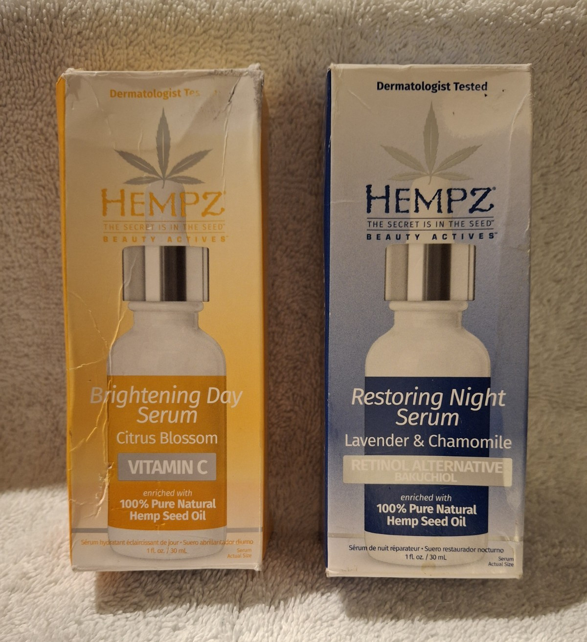 Hempz Beauty Actives Night Serum 1 fl oz Bakuchiol + Vitamin C Face/Neck