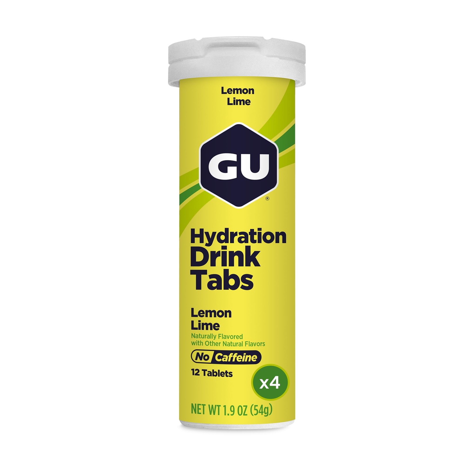 GU Energy Hydration Electrolyte Drink Tablets, Enhanced 48 count, Lemon Lime