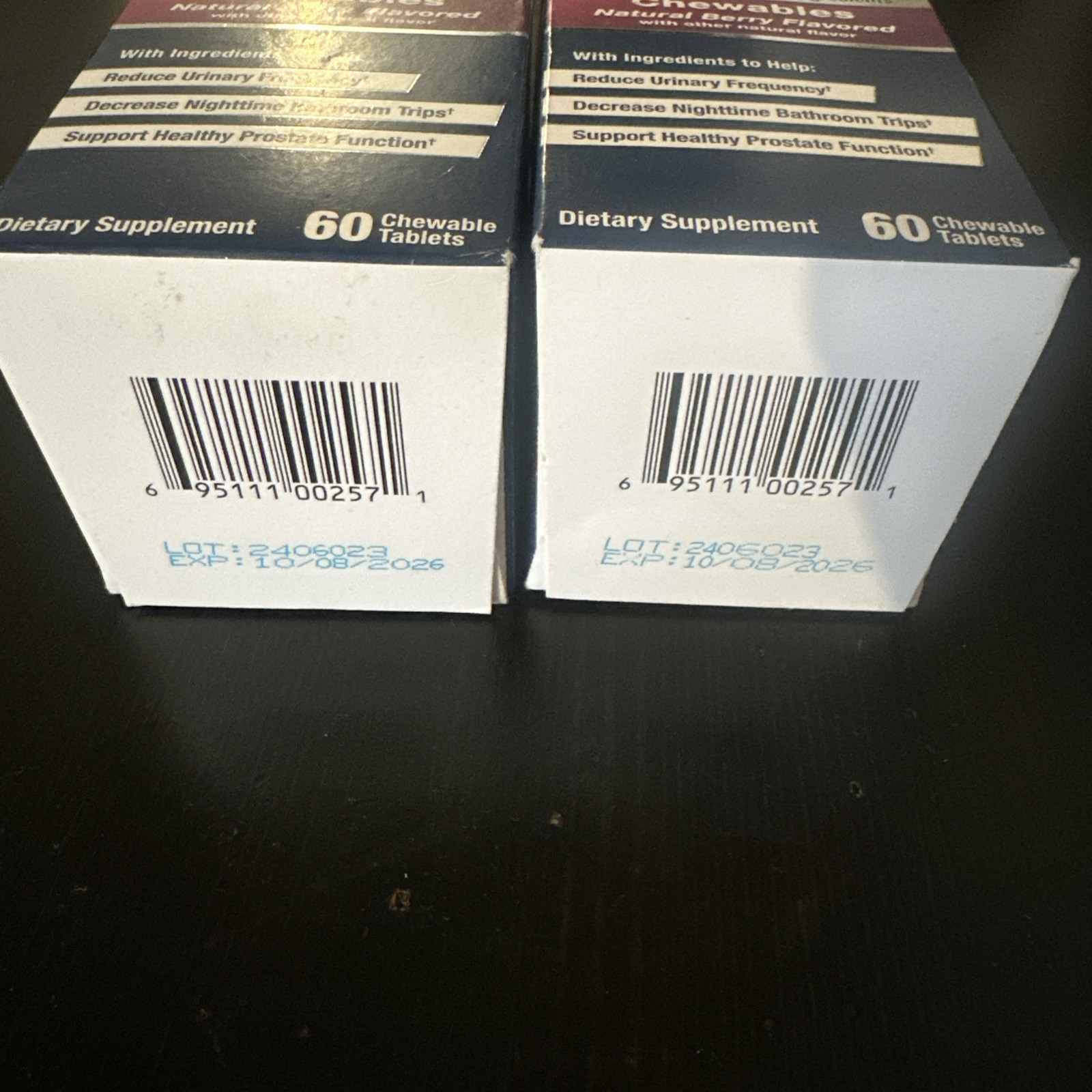 2x Super Beta Prostate Advanced Natural Berry Chewables 120 Tablets