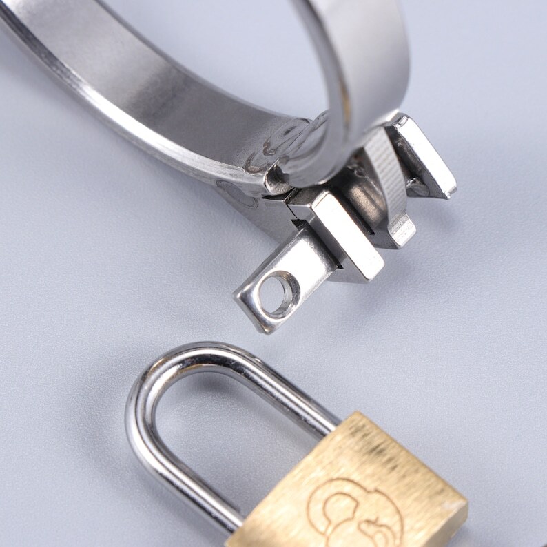 Stainless Steel Chastity Cage 6cm Length 3.2cm Inner Diameter Lockable Male