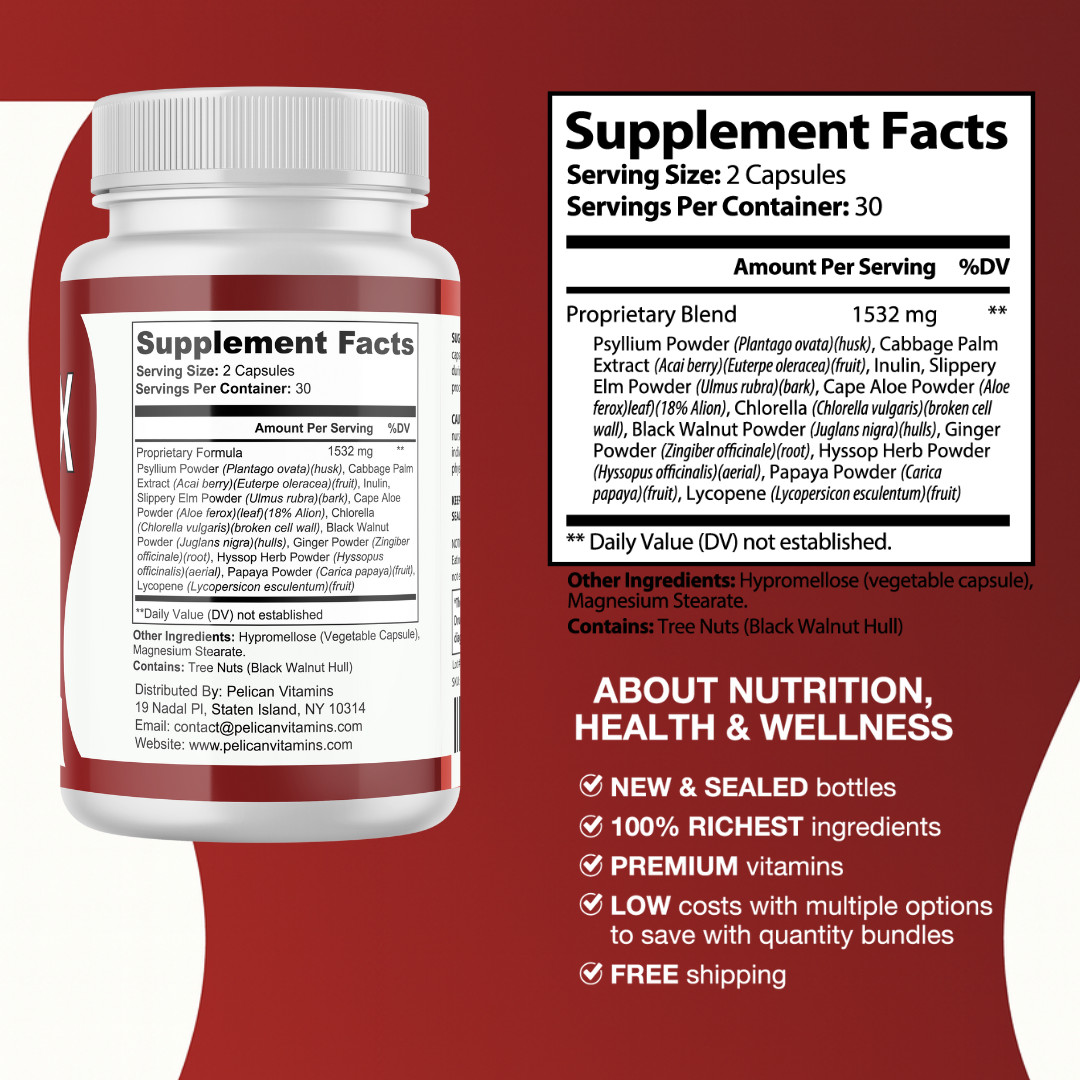 Lymplex- Digestive Support- 3 Bottles- 180 Capsules
