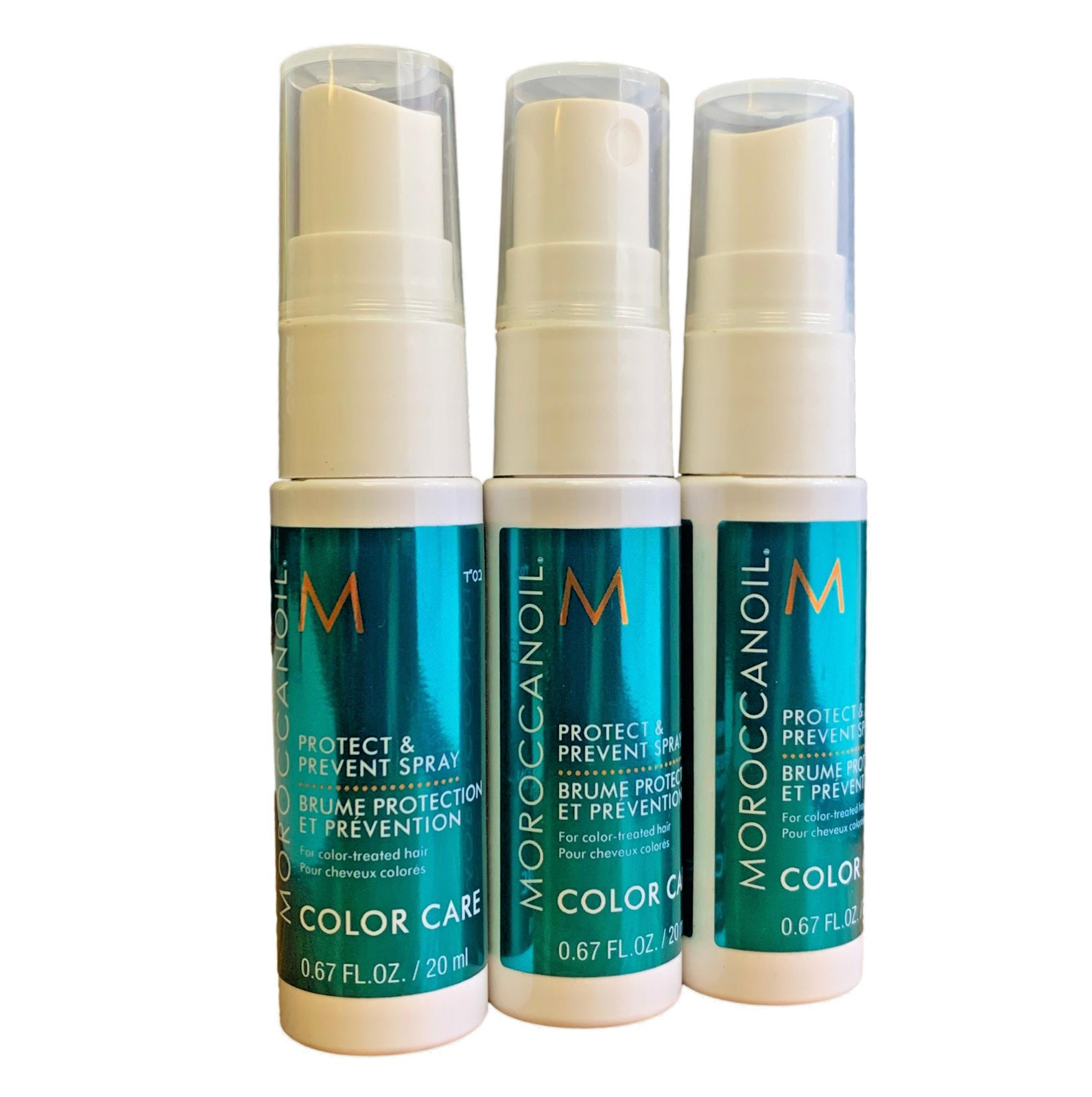 3X Moroccanoil Protect & Prevent Spray Color Care 0.67oz/20ml each Travel