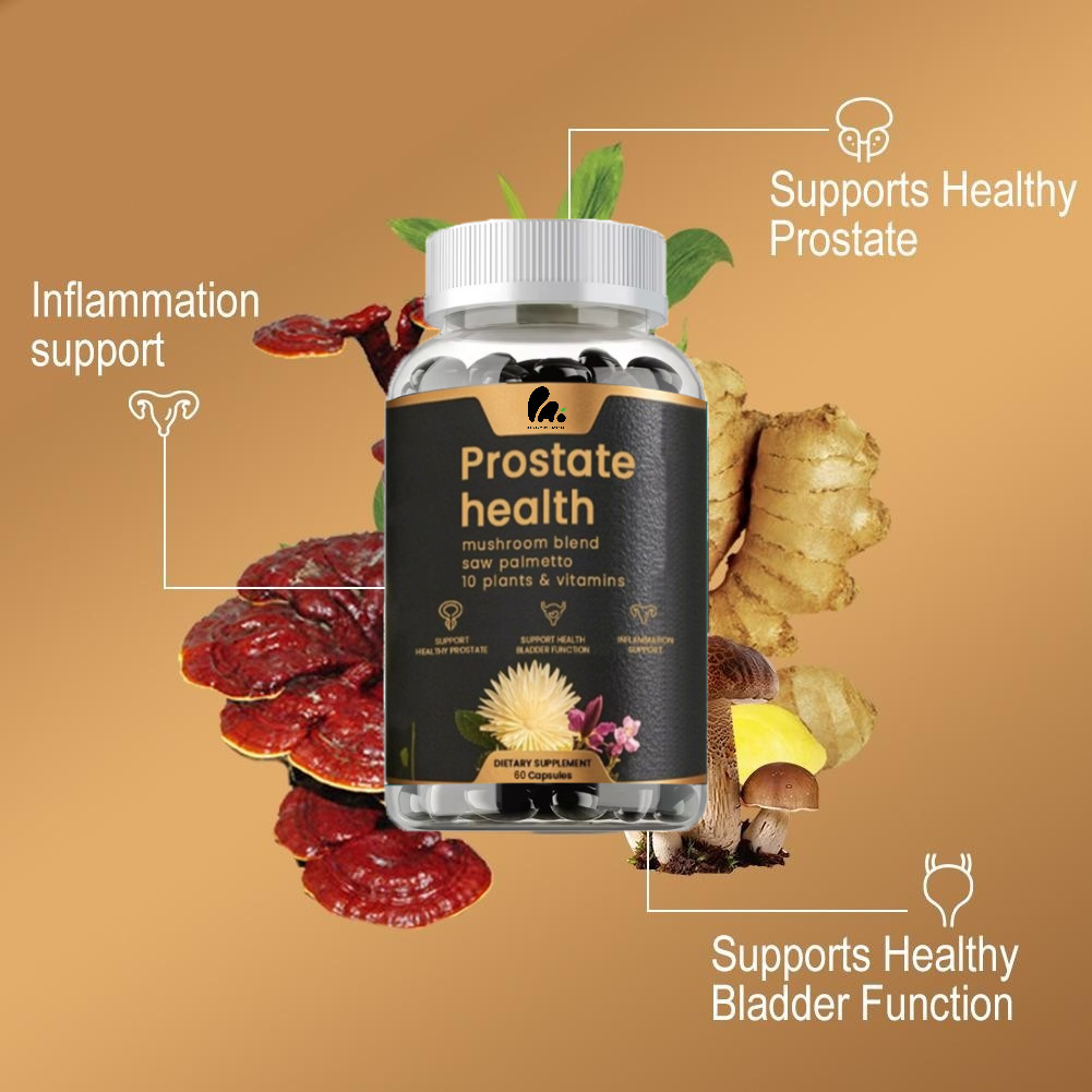 Prostate Health Capsules Support for Men’s Wellness 60pcs Organic Body Care NEW