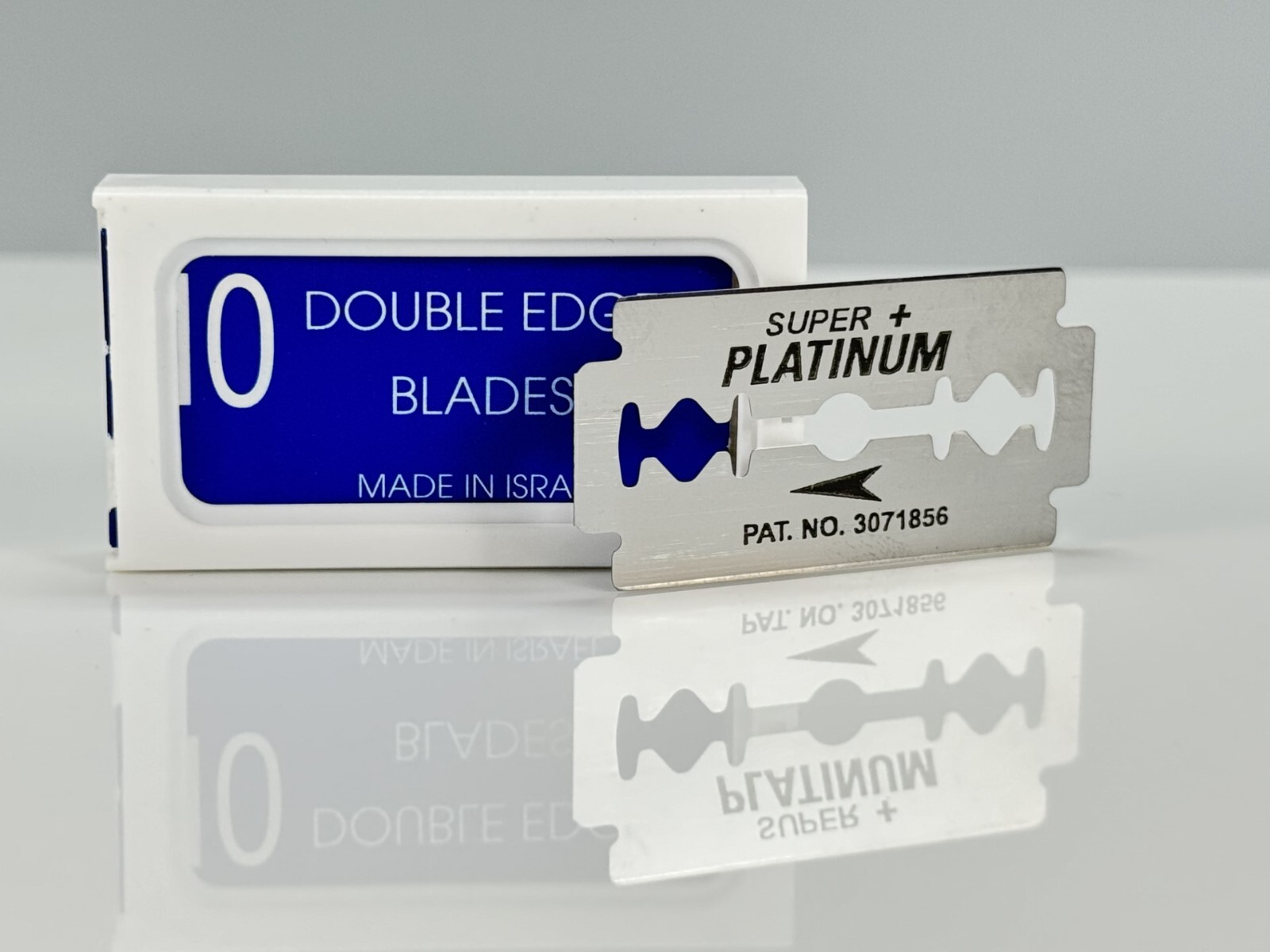 Crystal Platinum Coated Double Edge Safety Razor Shaving Blades Made in Israel