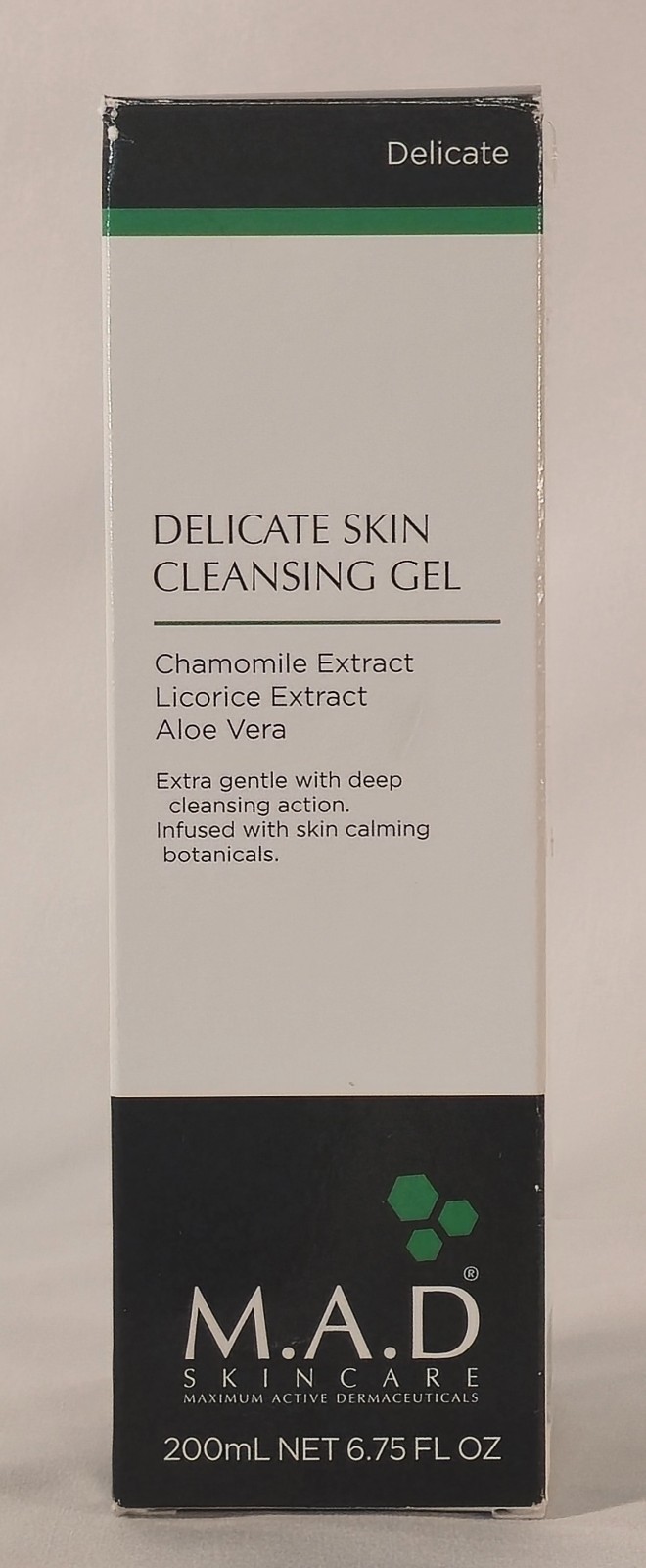 Expired 05/24 M.A.D Skincare Delicate Skin Cleansing Gel-NIB-6.75 Fl. Oz-Sealed