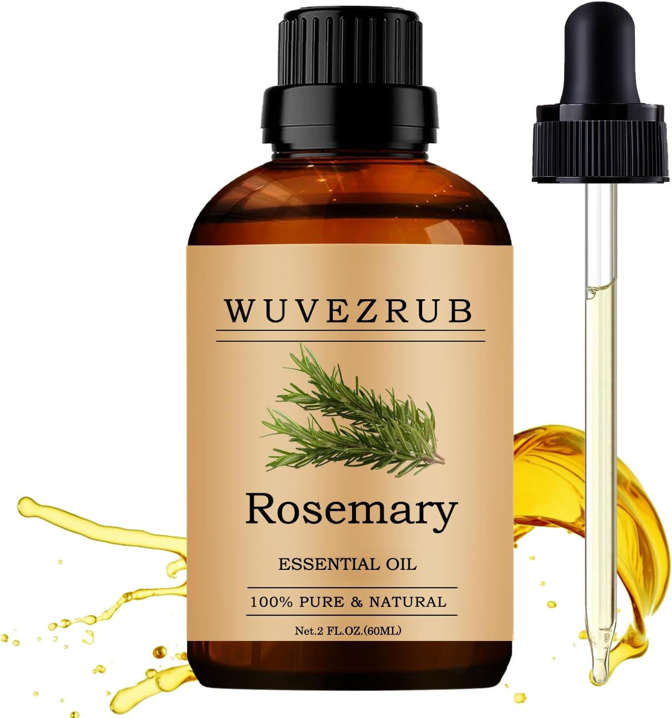 Rosemary Essential Oil – 10ML, 100% Pure and Natural for Aromatherapy Diffuser –