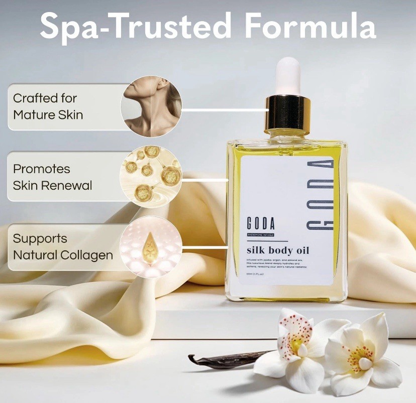 GODA Silk Body Oil Women Firming Anti Aging MoisturizerFormulaShowerOil1.7oz