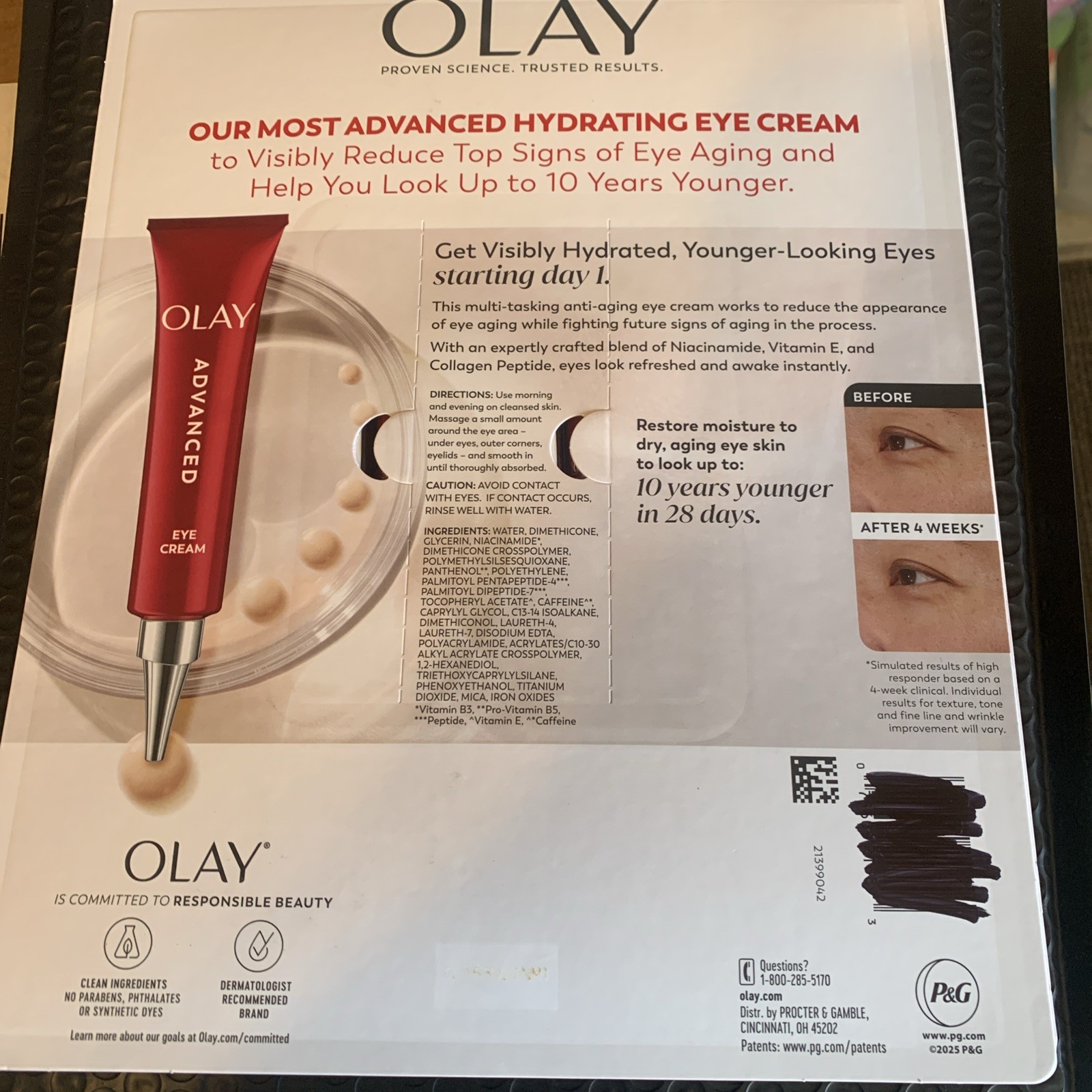 New Olay Advanced Eye Cream, 0.5 fl oz, 2-pack