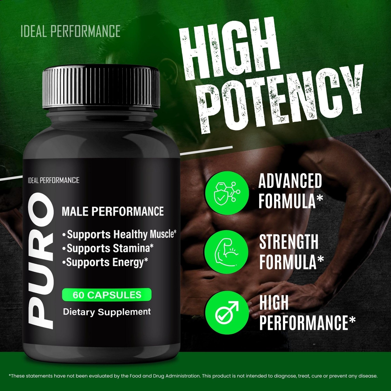 Puro General Wellness Supplement – 60 Capsules