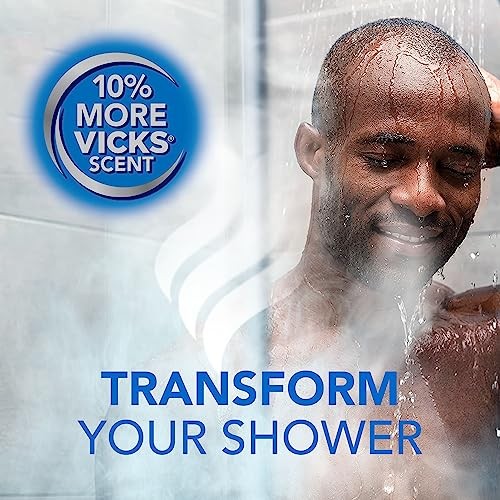 Vicks VapoShower Plus Shower Steamers Eucalyptus & Menthol Aromatherapy 12 Count