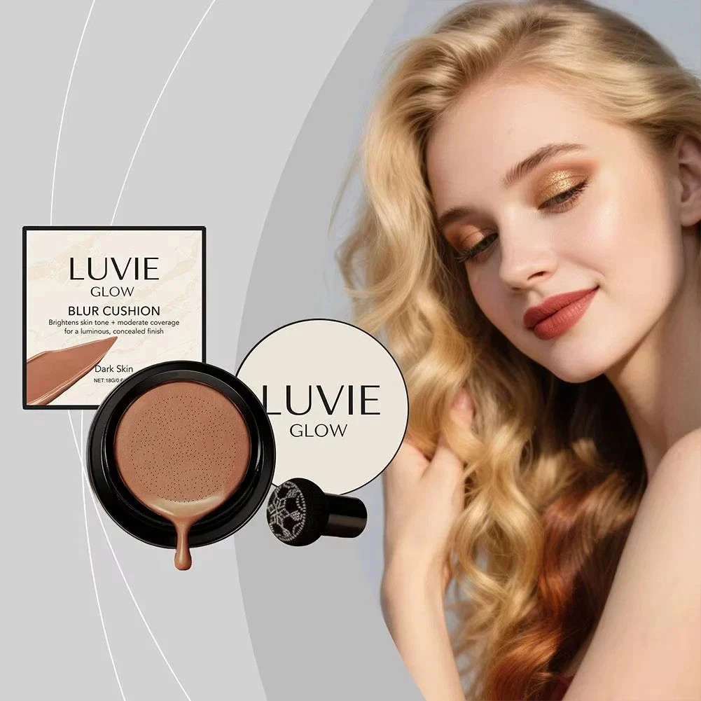 Luvie Glow Warm Cushion CC Cream Long-Lasting Brightening for All Skin Types