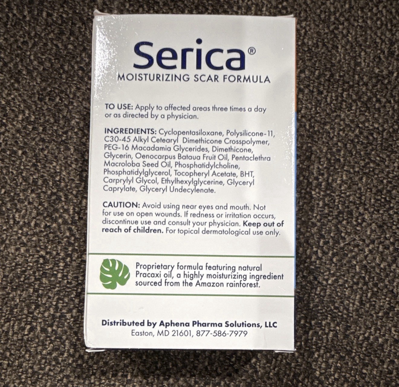 Serica Moisturizing Scar Formula Scar Reducer Quick-Dry Invisible Gel 1 oz