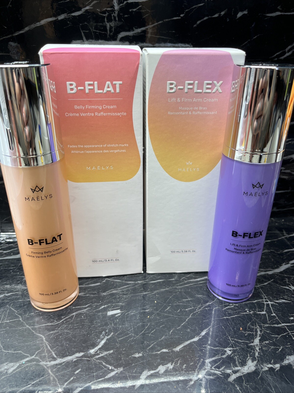 Maelys B-Flat Firming Belly Cream + B-FLEX FIRM ARM CREAM 3.38oz New 🔥SALE🔥