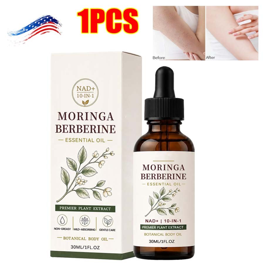 3X Moringa Berberine Essential Oil with Ginger Root, Jojoba, and Vitamin E 30ml