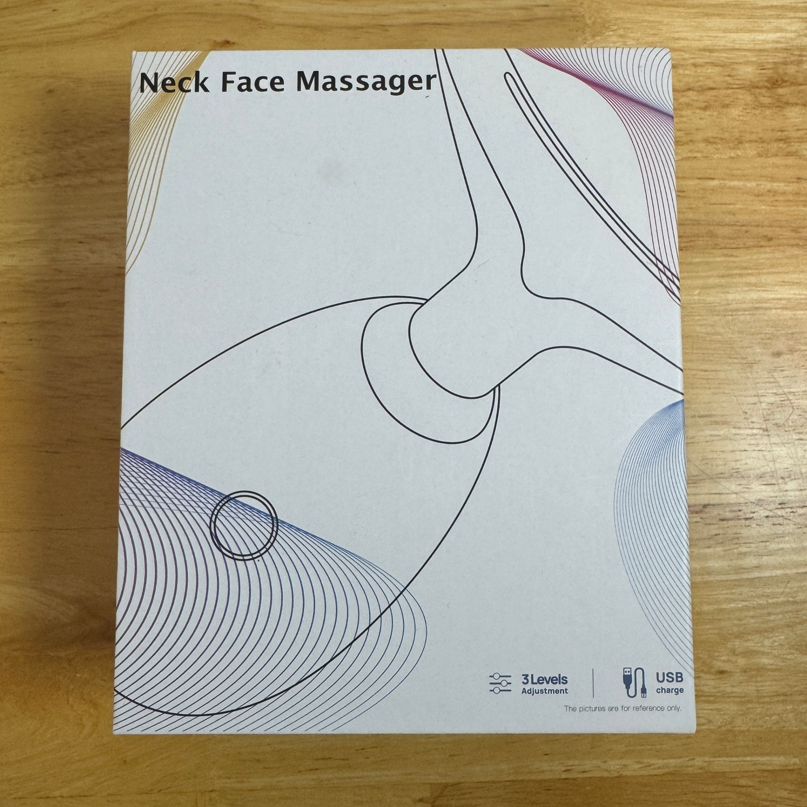Neck Face Massager ES1081 USB Charge 3 Levels Deep Clean Ultrasonic Vibration