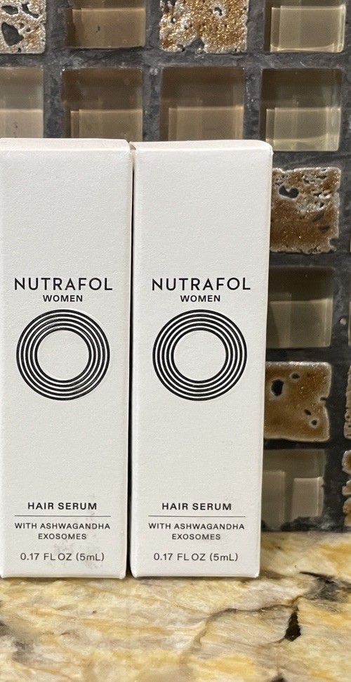 Bundle 2 NUTRAFOL Hair Serum With Ashwagandha Exosomes 0.17oz each Travel Size