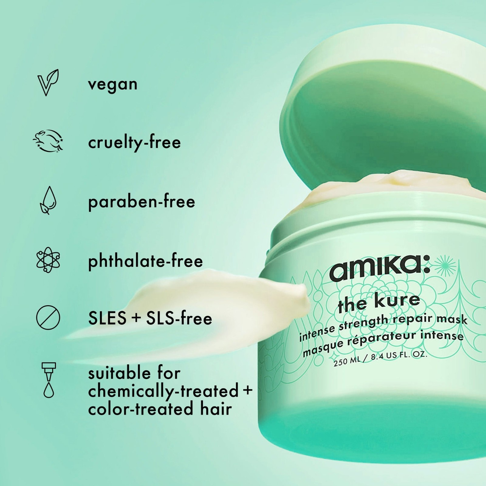 Amika The Kure – Intense Repair Mask 16 oz 31054101 Fast Ship