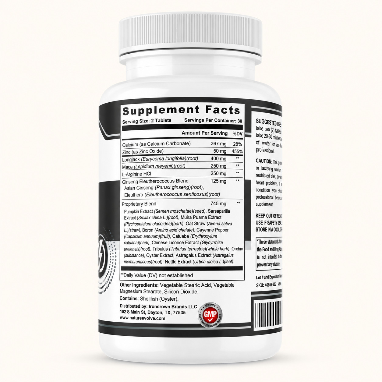 Nature Evolve Premium Male Enhancement 1700mg+ Per Serving | 60 Tablets
