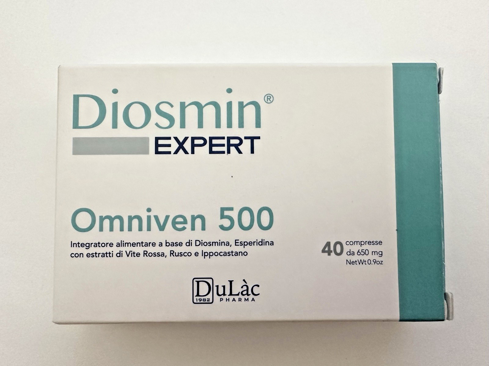 DuLac Pharma Diosmin Expert Omniven 500 Blood & Circulatory Health, Exp 01/2027