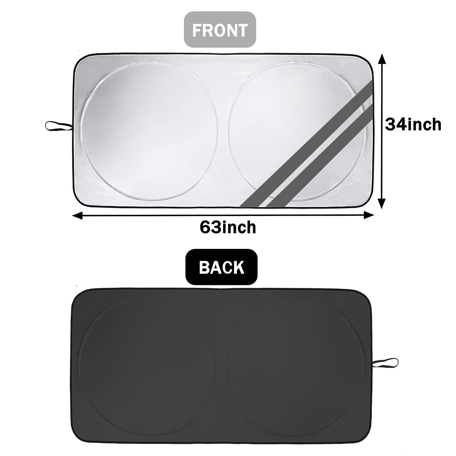 Yosrter Front Windshield Sun Shade Fit For Dodge Charger Challenger Durango