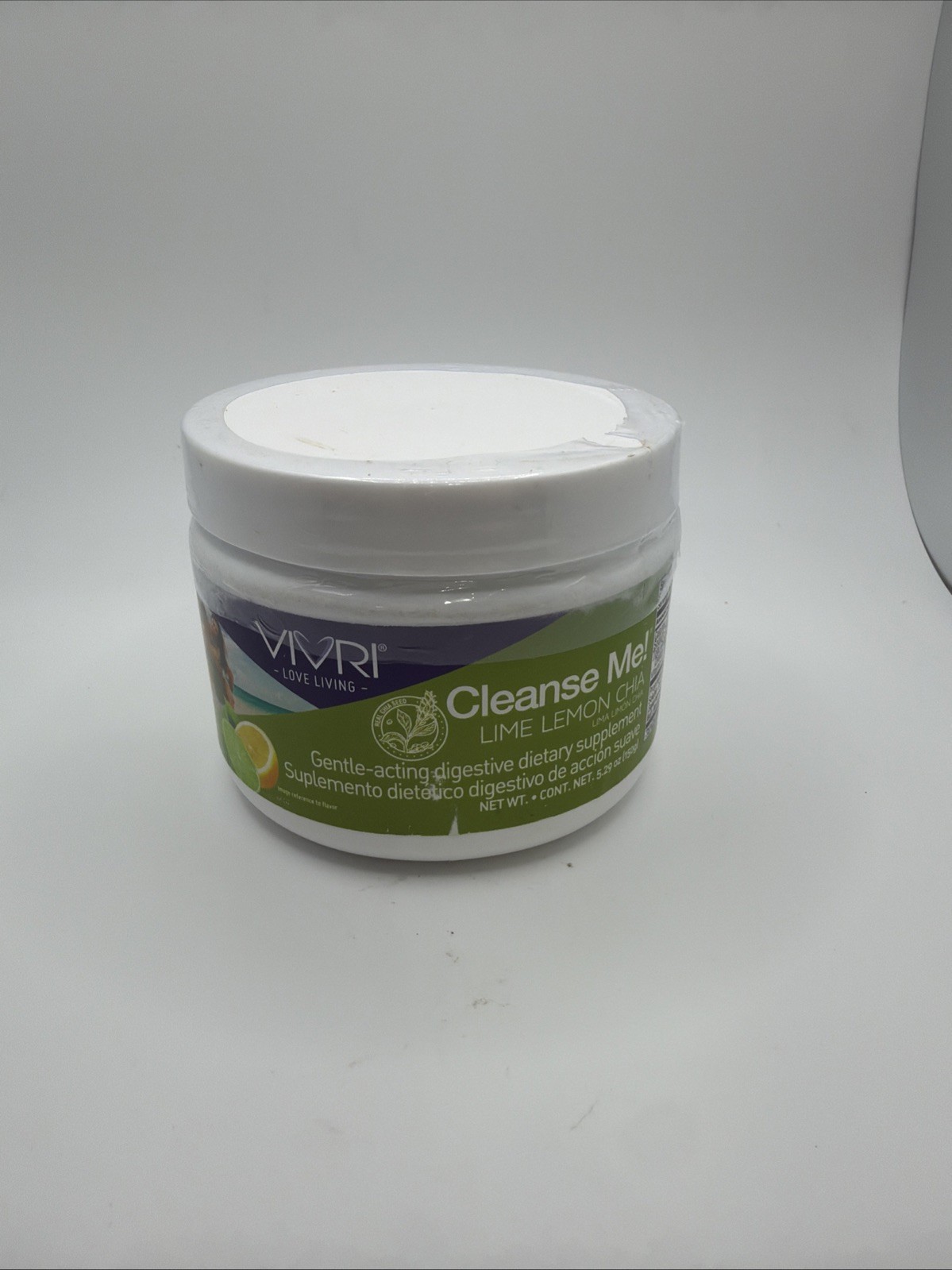 Vivri Cleanse Me. Lime Lemon Chia. Sealed. 30 Serv. BB 11/25. Free Shipping.