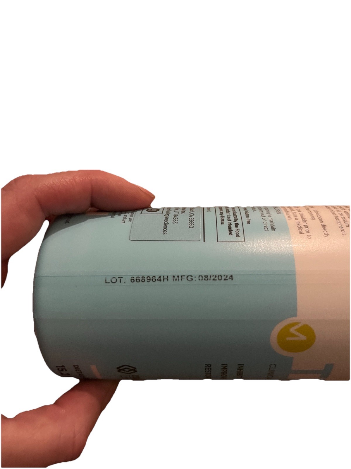 Modere Trim Liquid CLA Collagen/HA Lemon 15.2 fl oz Sugar-Free Non-GMO