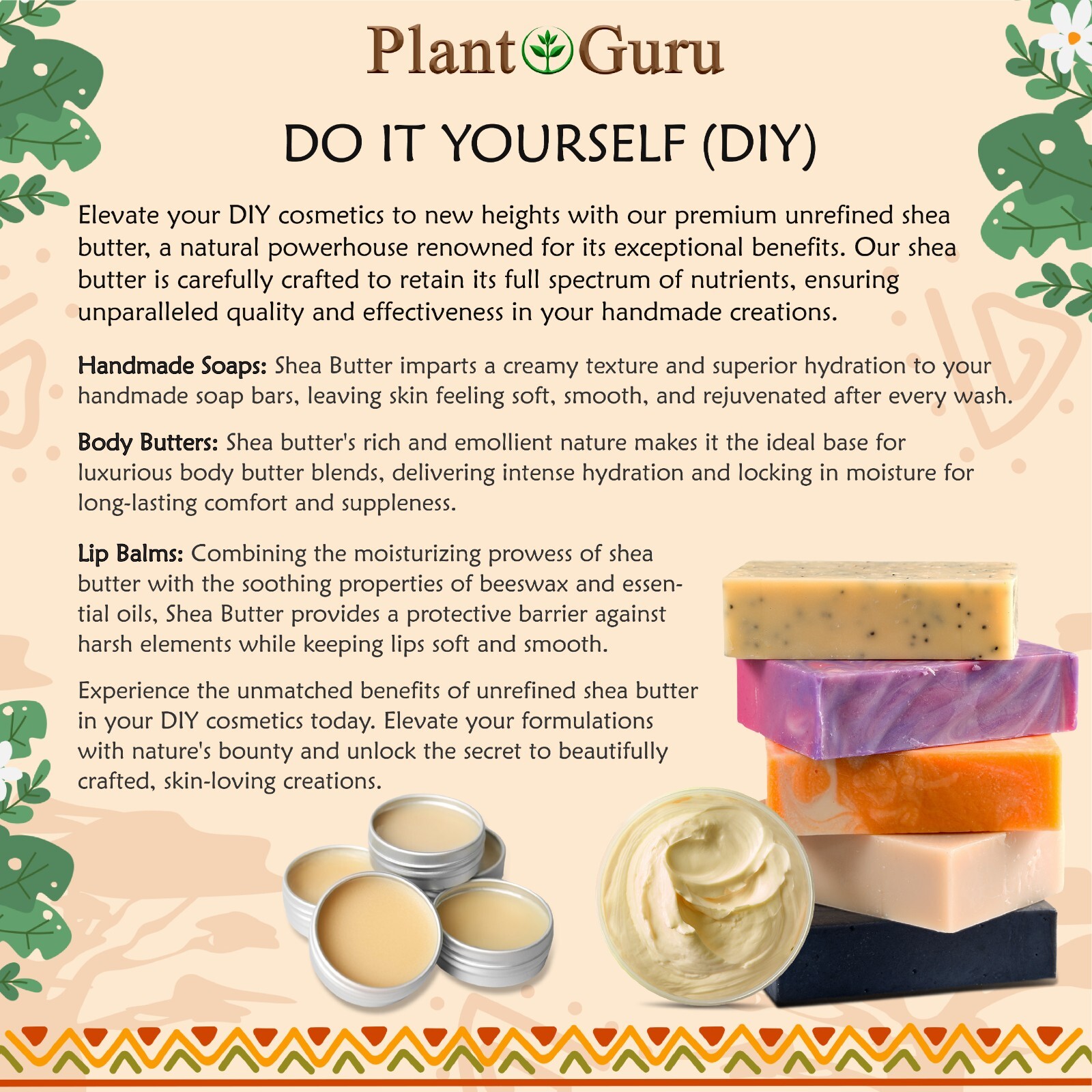 Raw African Shea Butter 100% Pure Organic Unrefined Natural Bulk Wholesale