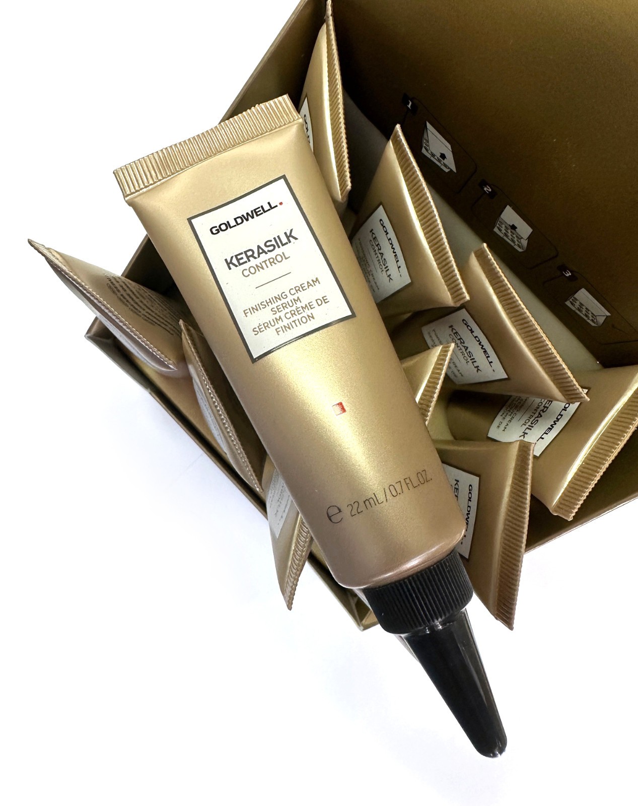 GOLDWELL – KERASILK CONTROL FINISHING CREAM SERUM 0.7 FL OZ. (Pack of 12) NEW