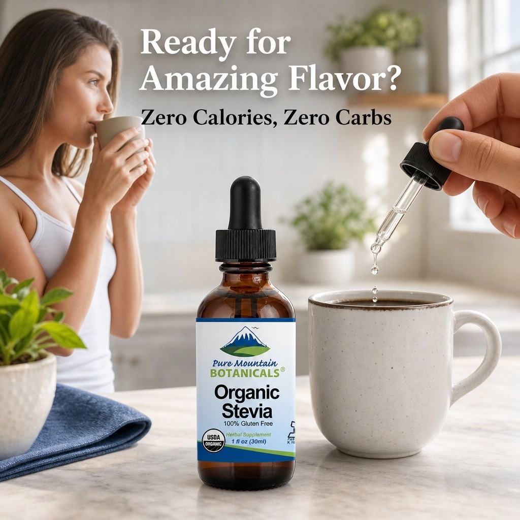 Best Liquid Stevia Brand for Keto? – Pure Mountain Botanicals – Organic Stevia