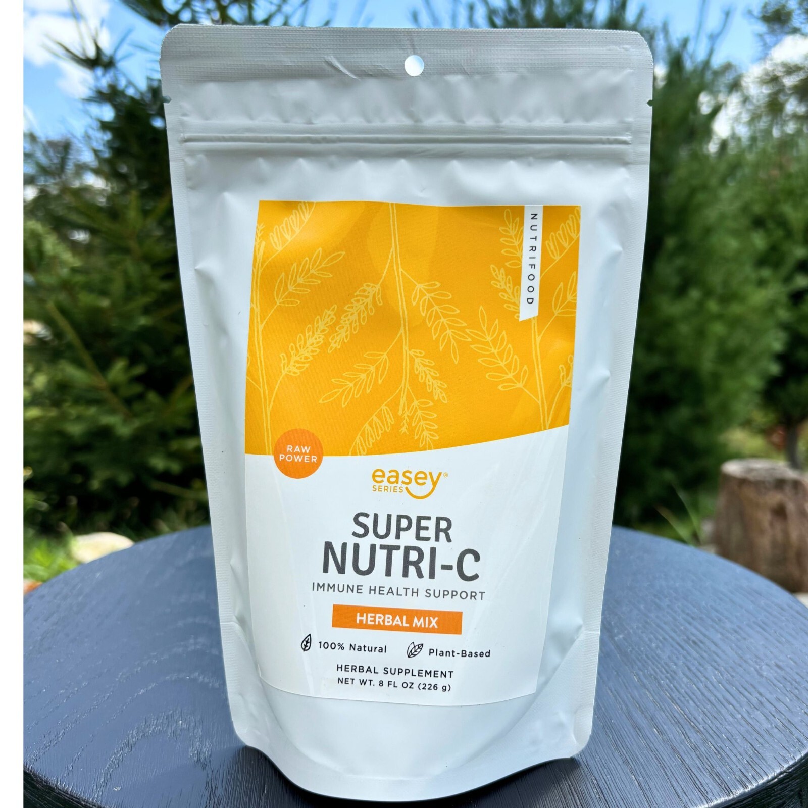 Super Nutri C – Wholefood Vitamin C Vegan Supplement – Natural Absorbic Acid 8oz