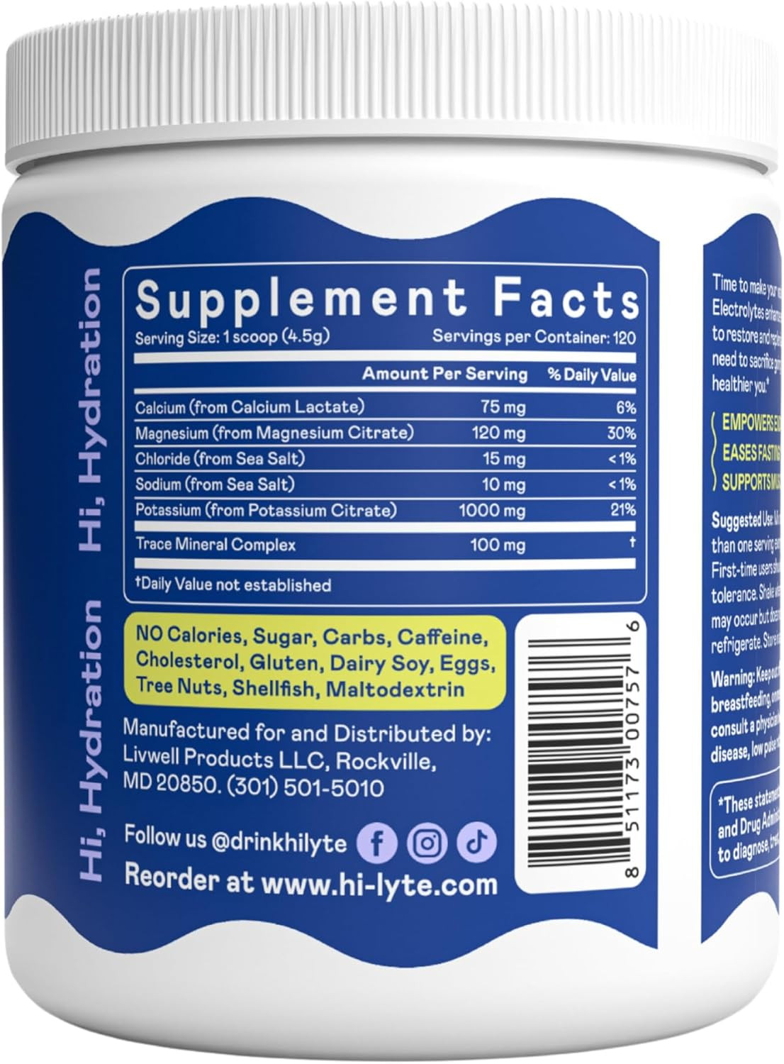 Keto K1000 Unflavored Electrolyte Powder | Hydration Supplement Drink Mix | Boos