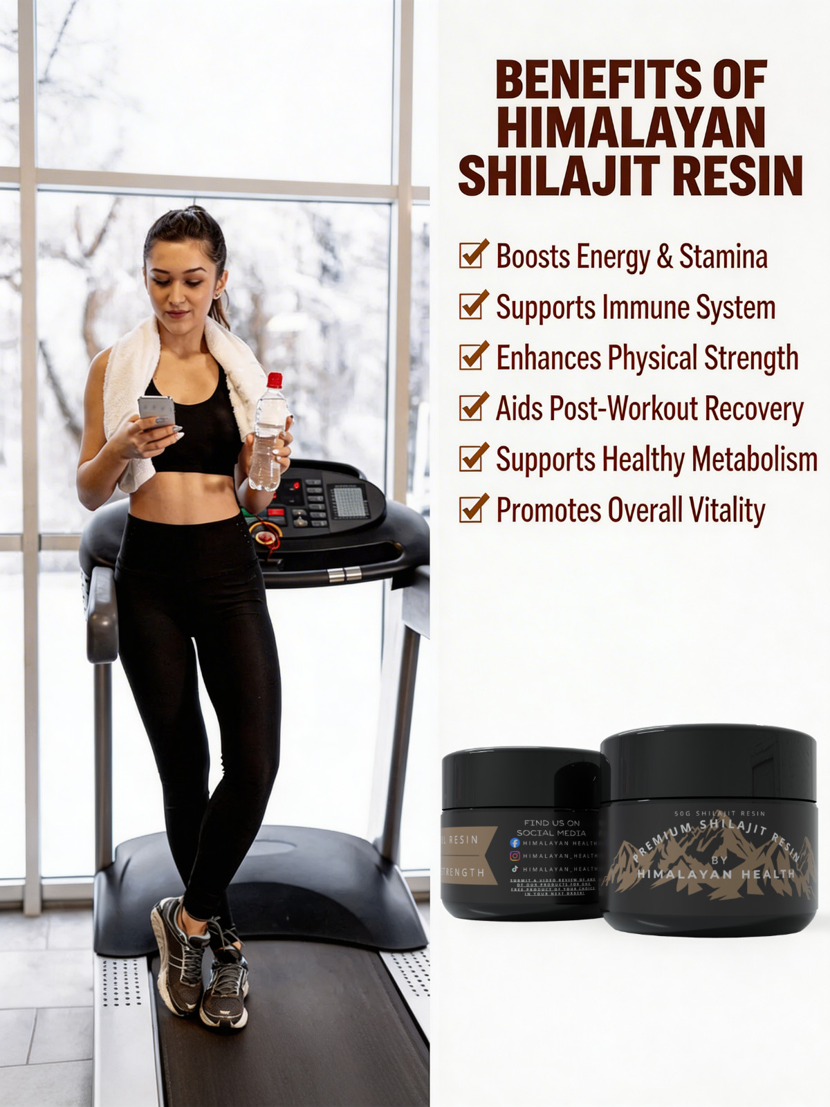 Organic 100% Pure Himalayan Shilajit, Extremely Potent, Fulvic Acid, Genuine 50G