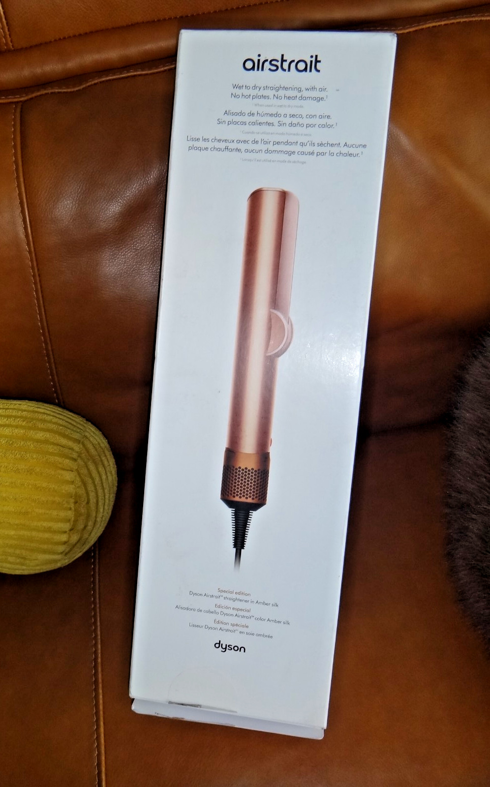 Dyson Airstrait™ dryer and straightener Special Edition Amber Silk