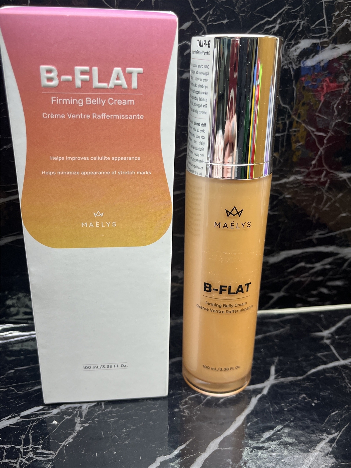 Maelys B-Flat Firming Belly Cream Cellulite Reduction 3.38oz New In Box