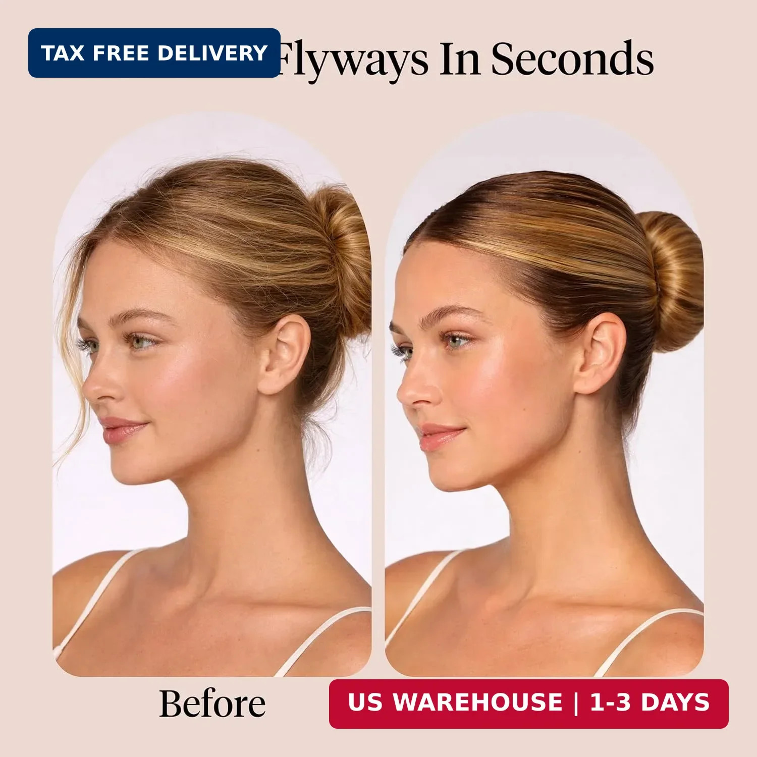 Kitsch Hair Taming Wand – Fly Away Stick For Hair with Biotin, Aloe & Vitamin E