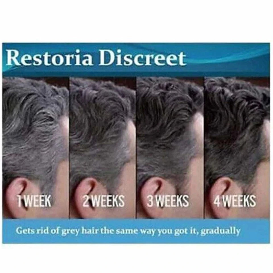 Restoria Discreet Hair Cream 250ml – Grey Hair Reversal & Natural Color Restore