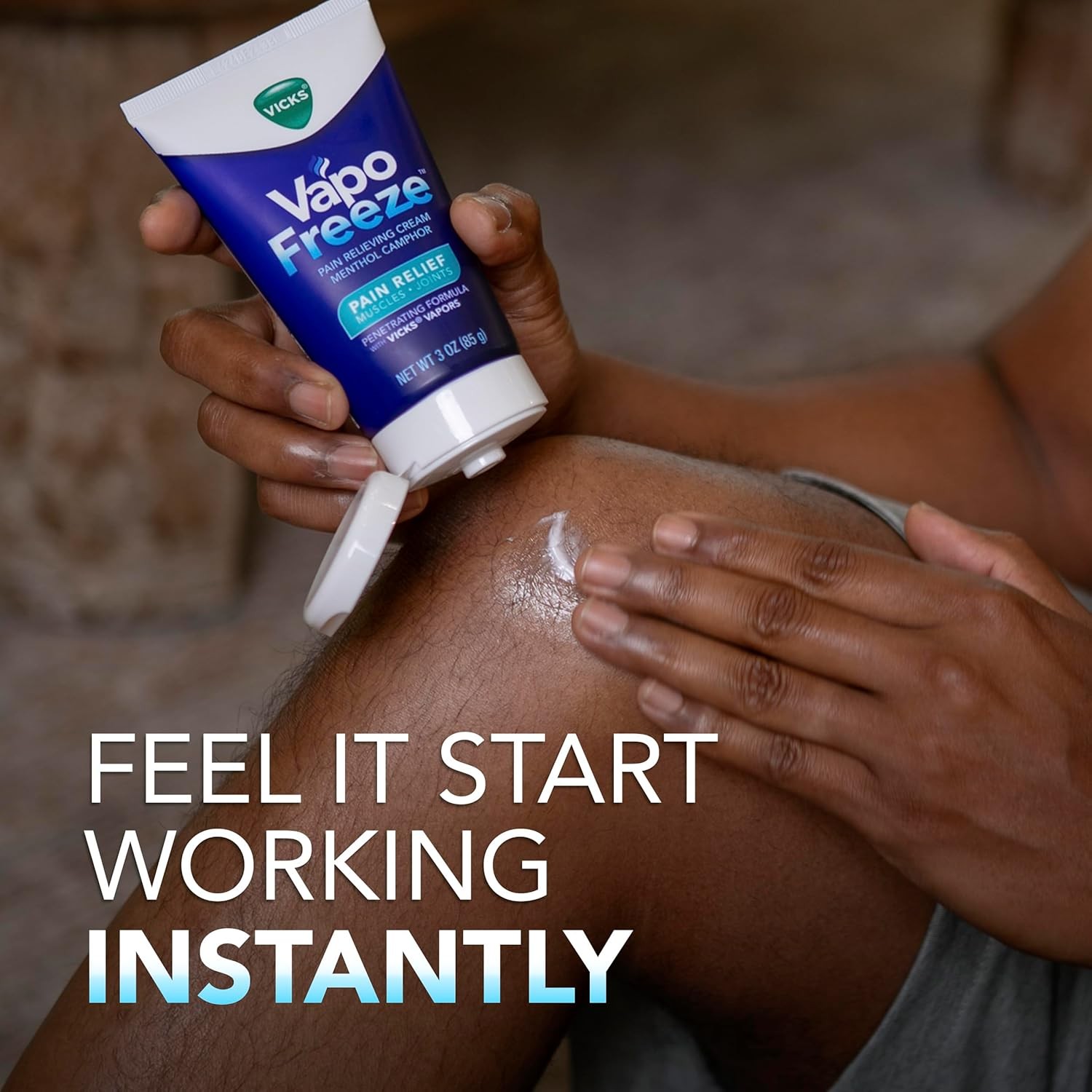 Vicks VapoFreeze Topical Pain Cream 3.0oz, Maximum Strength Menthol+ for Muscle
