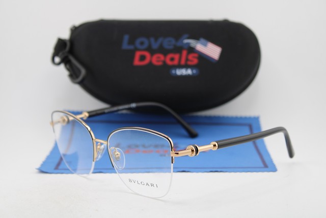NEW BVLGARI BV 2229 2033 BLACK GOLD GUNMETAL AUTHENTIC EYEGLASSES 55-16
