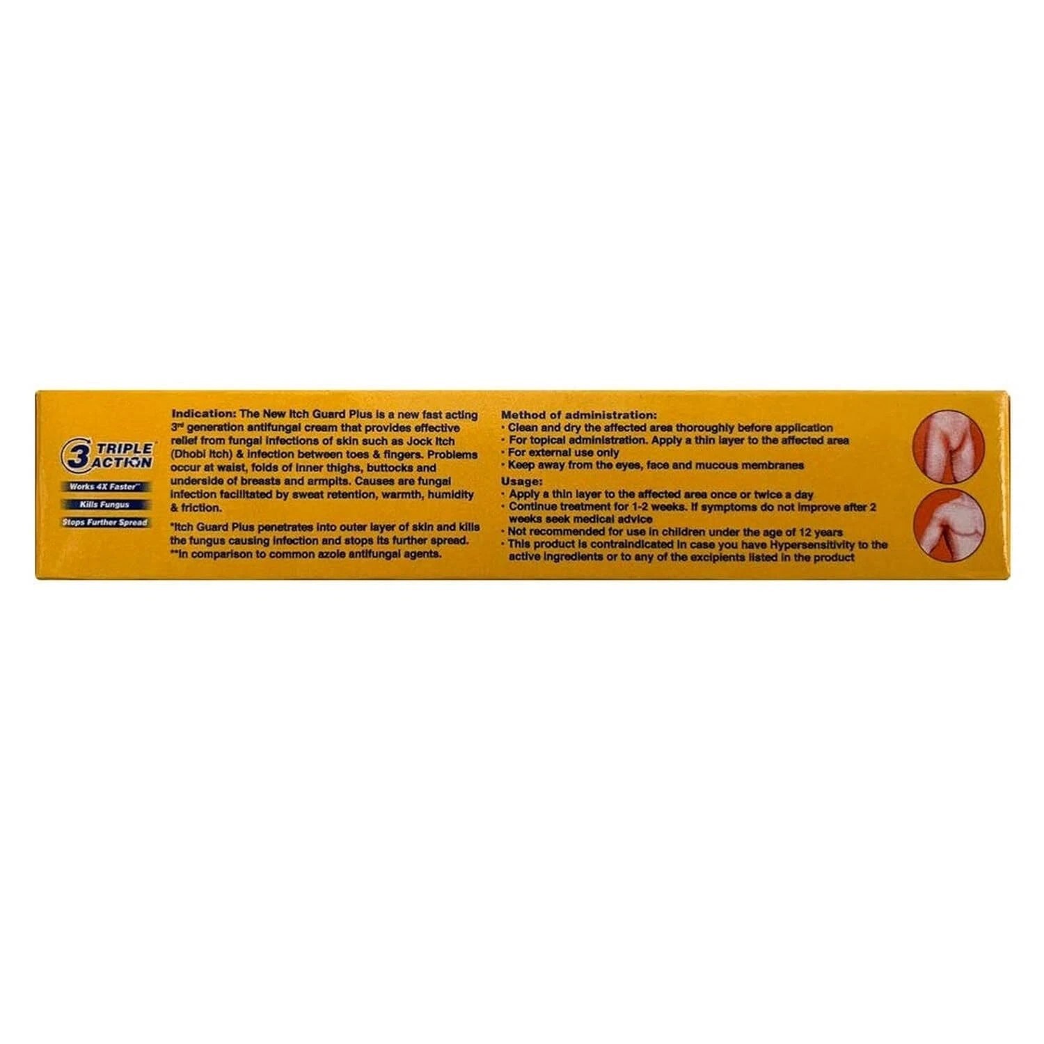 Itch guard plus Kills fungus and stops further spread cream tube 20g