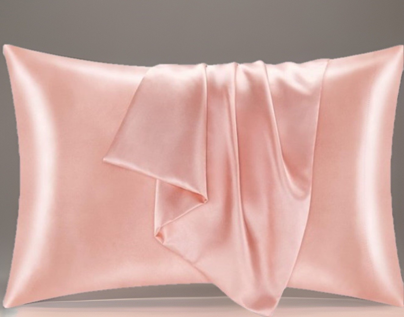 New Crème Shop Silky Satin Pillow Case Pink Standard Size 1 Ct🫩💤