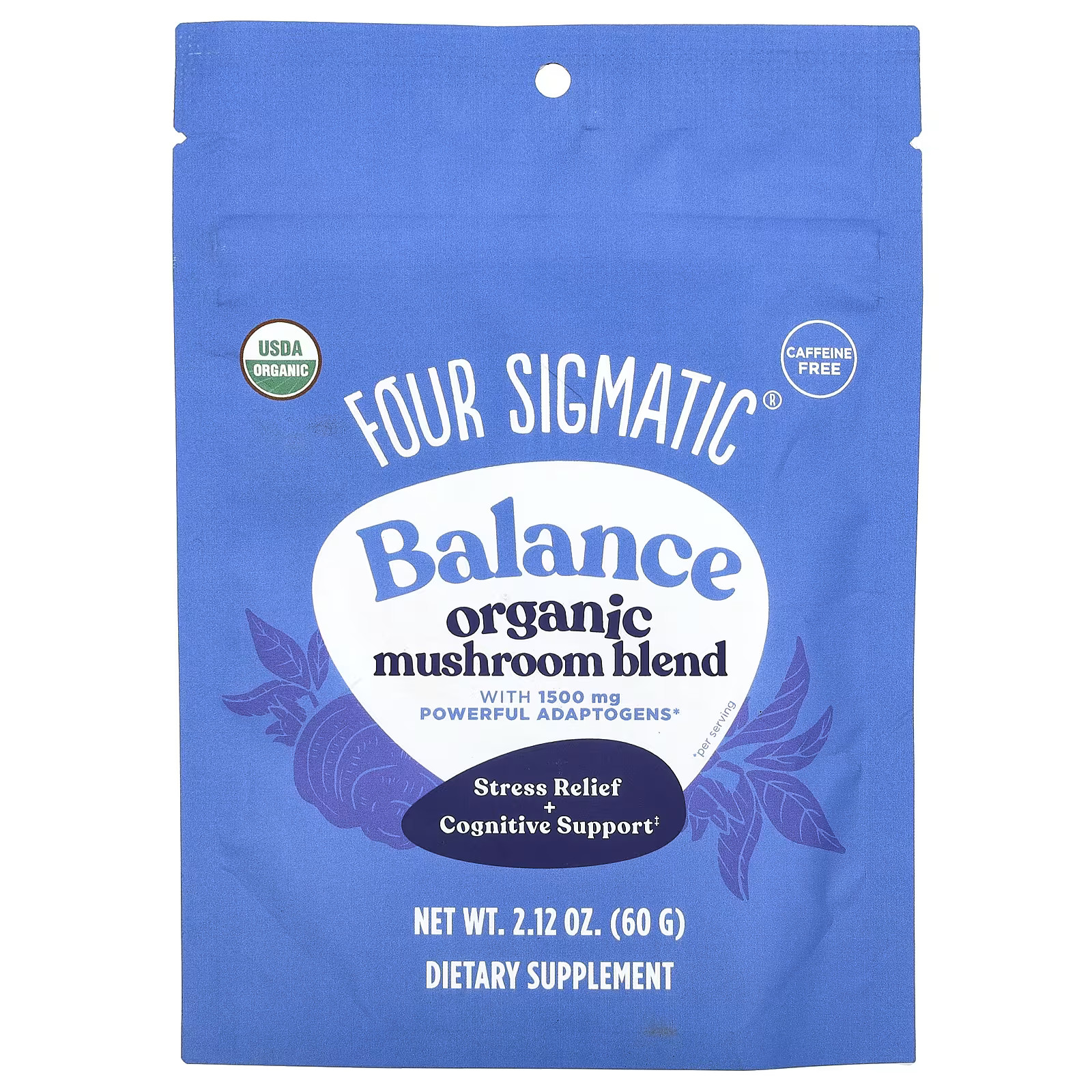 2 X Four Sigmatic, Balance, Organic Mushroom Blend, Caffeine Free, 2.-worldwide