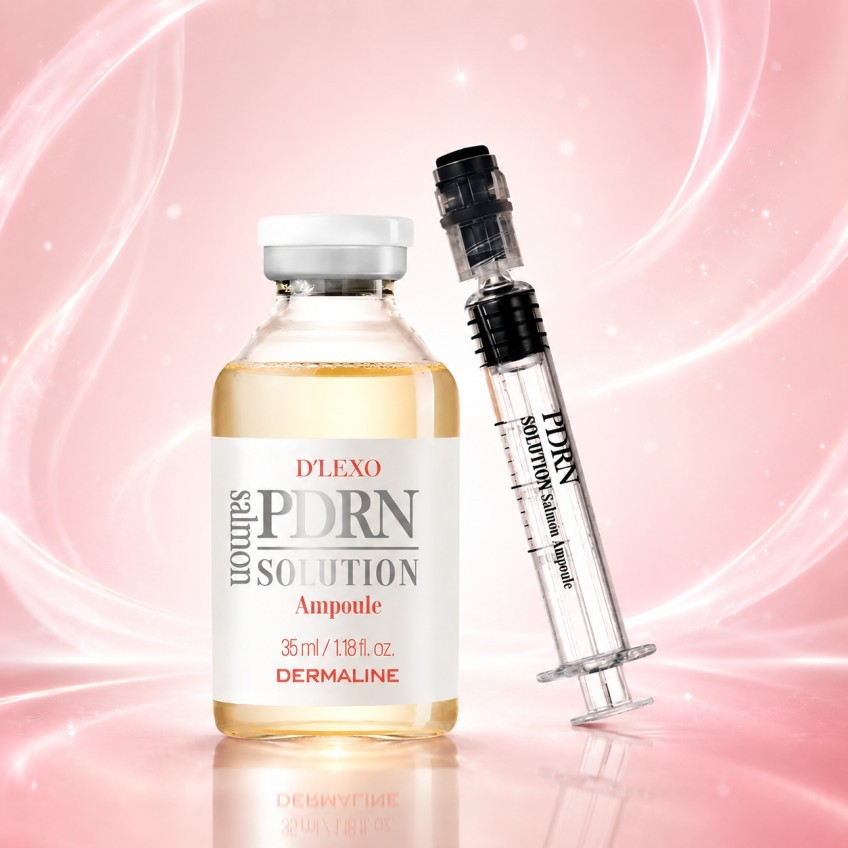 Dermaline PDRN Solution Salmon Ampoule 35ml K-Beauty Repair Serum