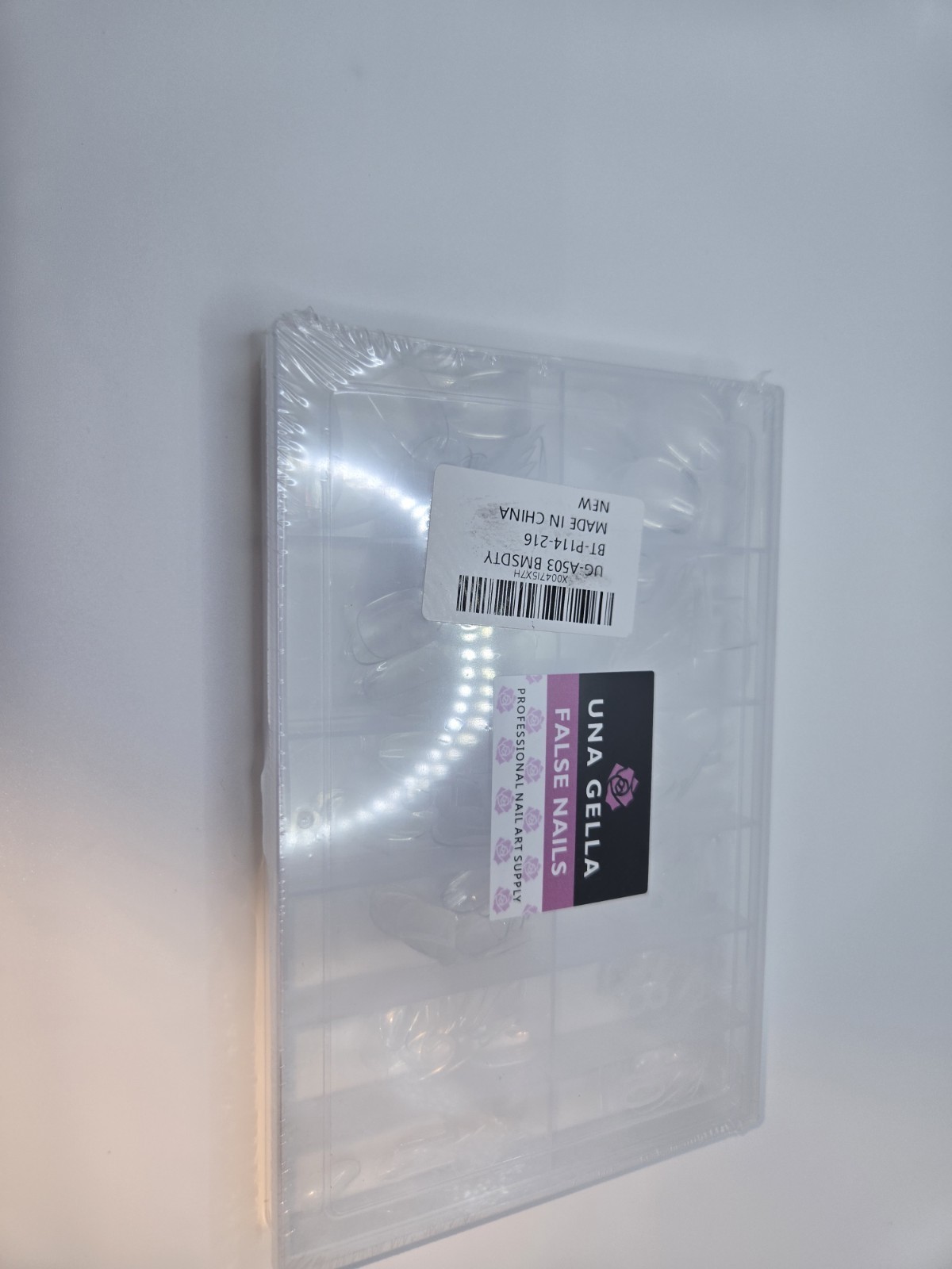 Acrylic Nail Tips For Full Cover Nail Extension. Oval 216 Pieces, 12 Sizes New