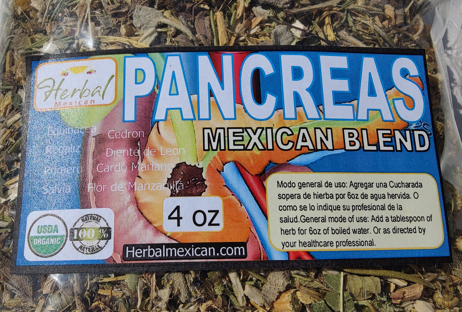 Pancreas Formula cleanse/detox pancreas support pancreas health naturally 4oz !!