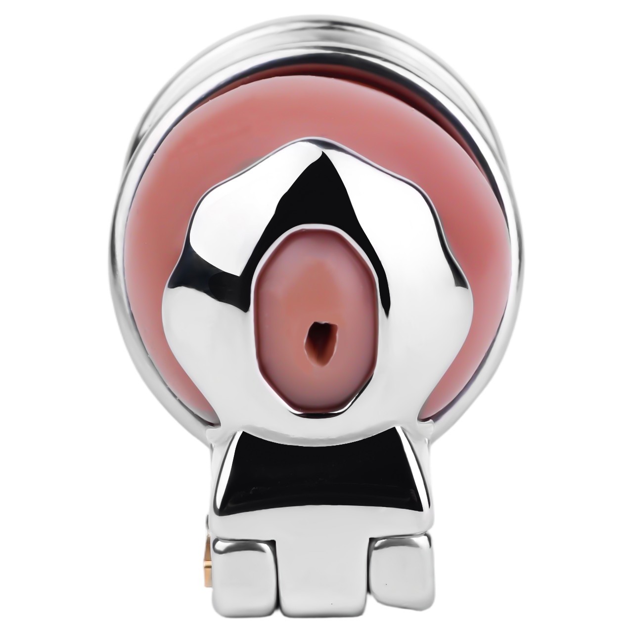 New Stainless Steel Male Chastity Device Realistic Cage Men Metal Locking Belt